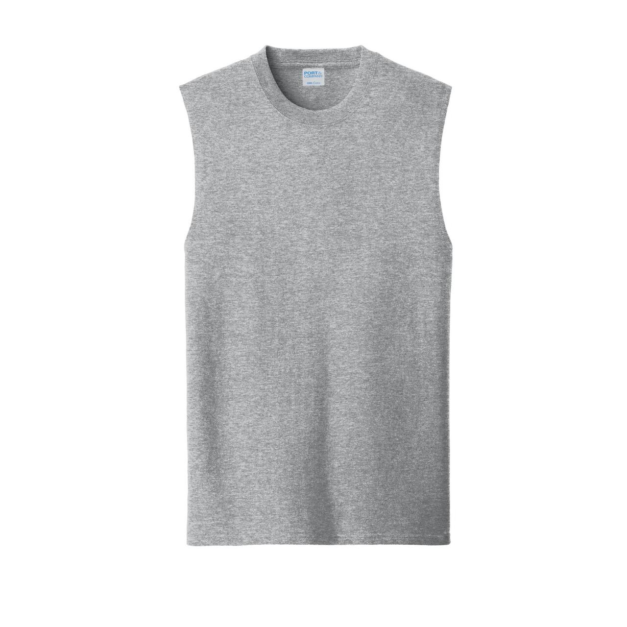 Port & Company® Men's Core Cotton Sleeveless T-Shirt